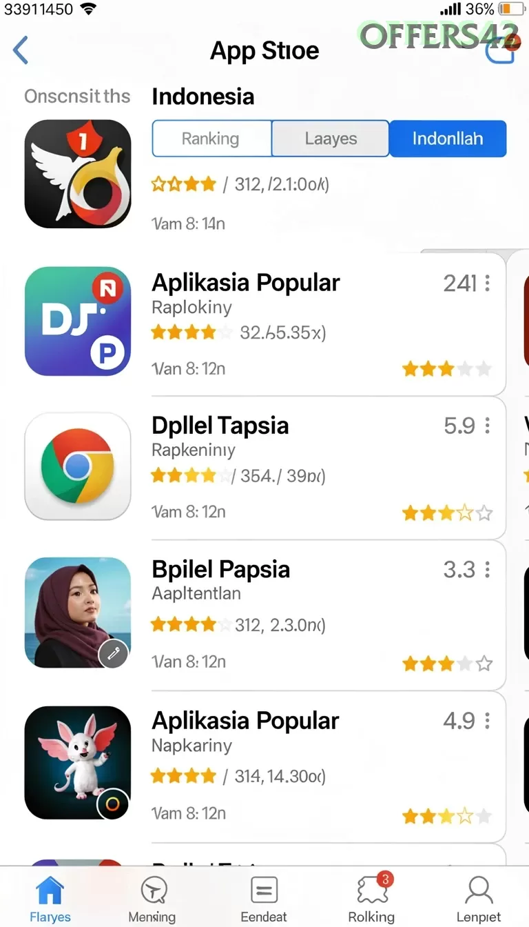 Cuplikan layar DANATOTO — menu navigasi